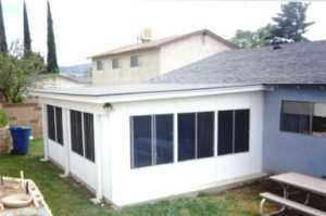 Patio room walls to existing roof